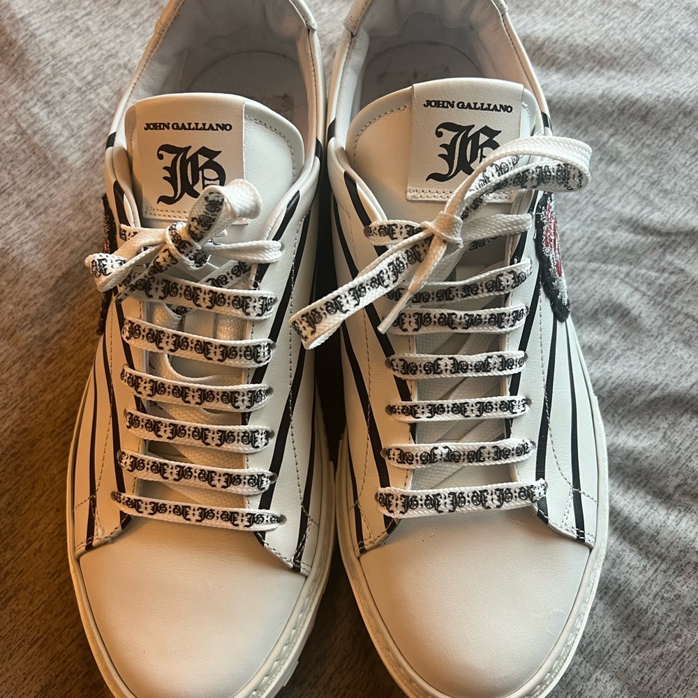 John Galliano Unisex Sneakers Size 40